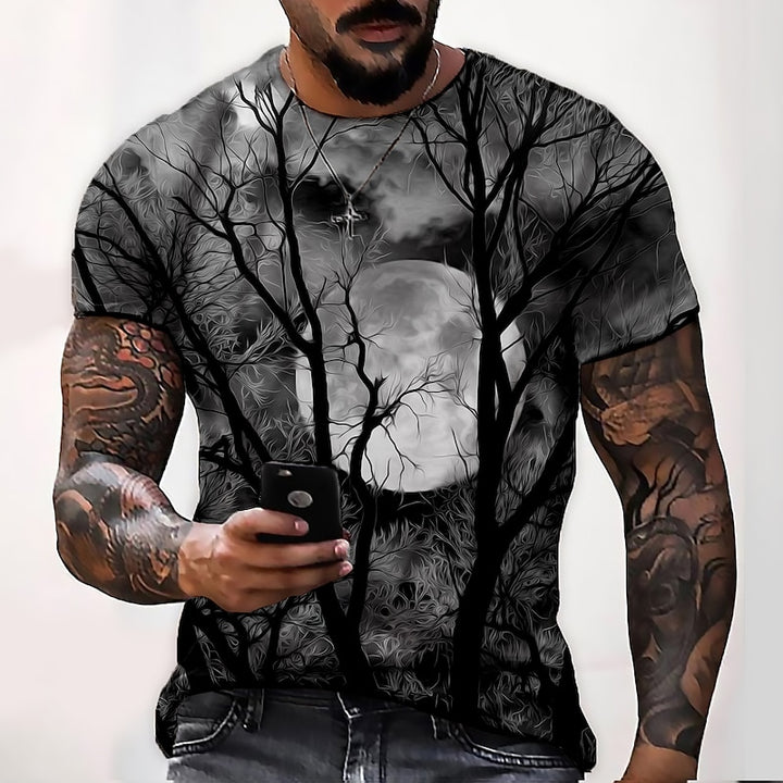 Xavier | Halloween Moonlit Forest Graphic T-Shirt