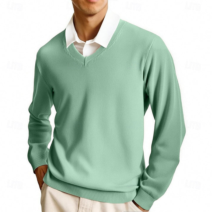 Calvin | Refined V-Neck Sweater