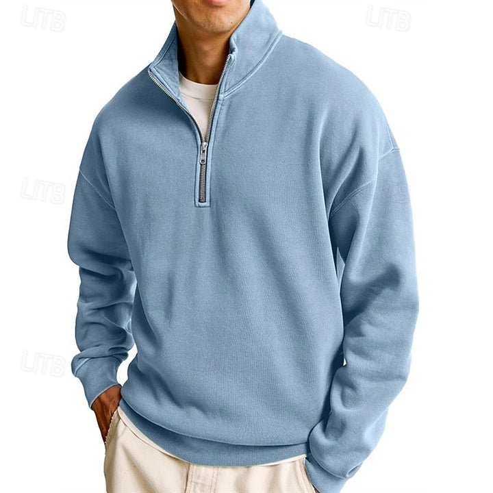 Ashton | Quarter-Zip Stand Collar Sweatshirt