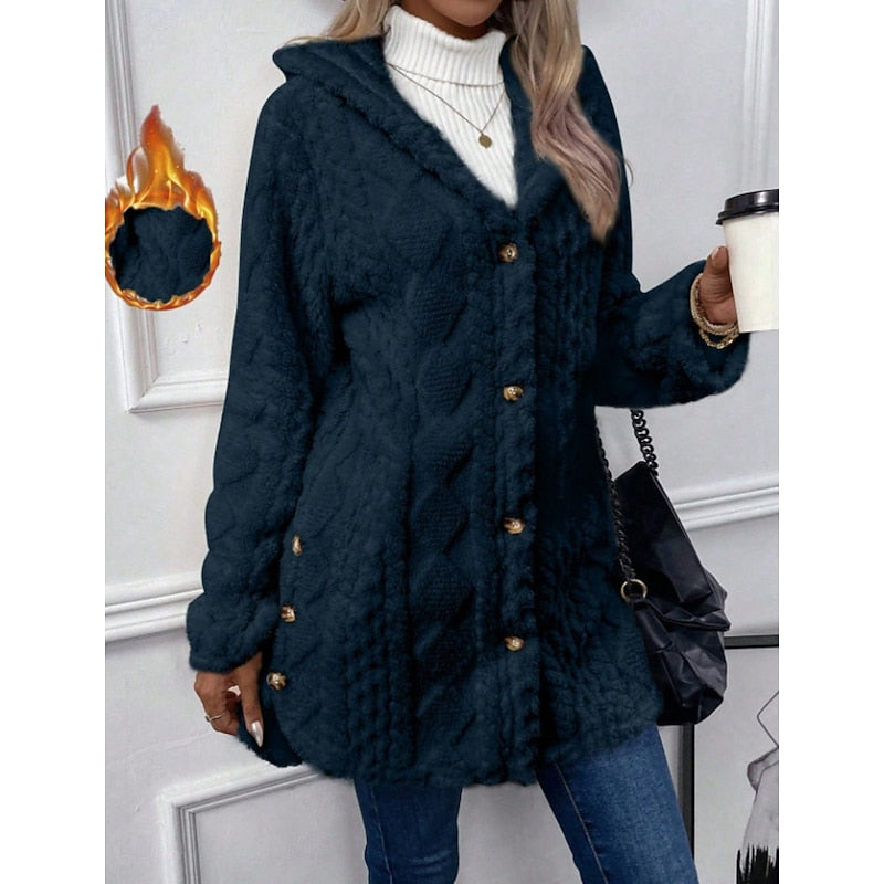 Carolyn | Textured Hooded Jacket