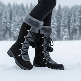 Elowen | Cozy Lace-Up Winter Boots