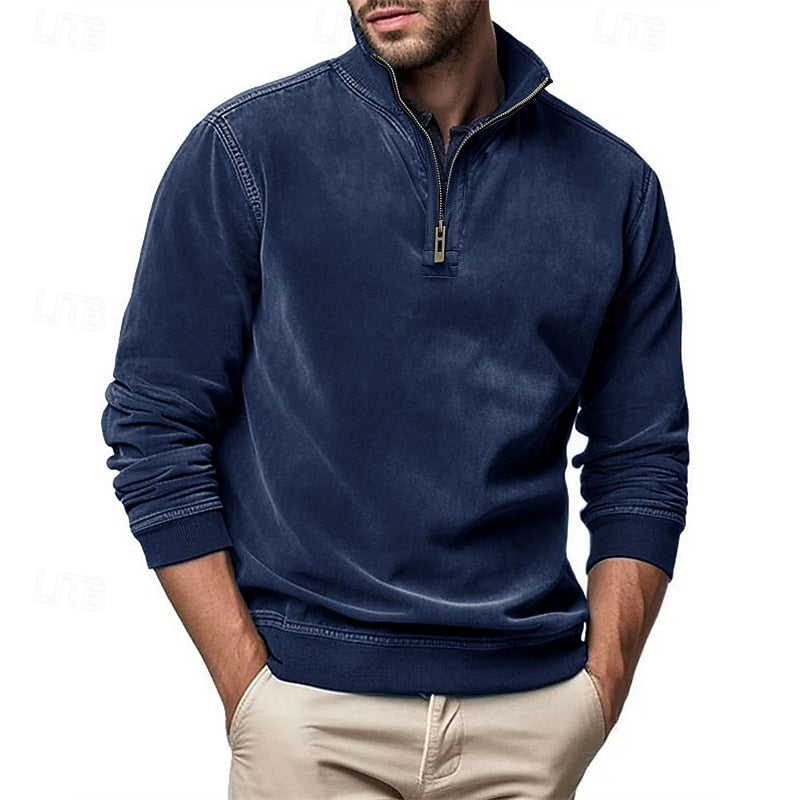 Raymond | Half-Zip Stand-Collar Sweatshirt