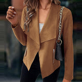 Sloane | Draped Open-Front Jacket