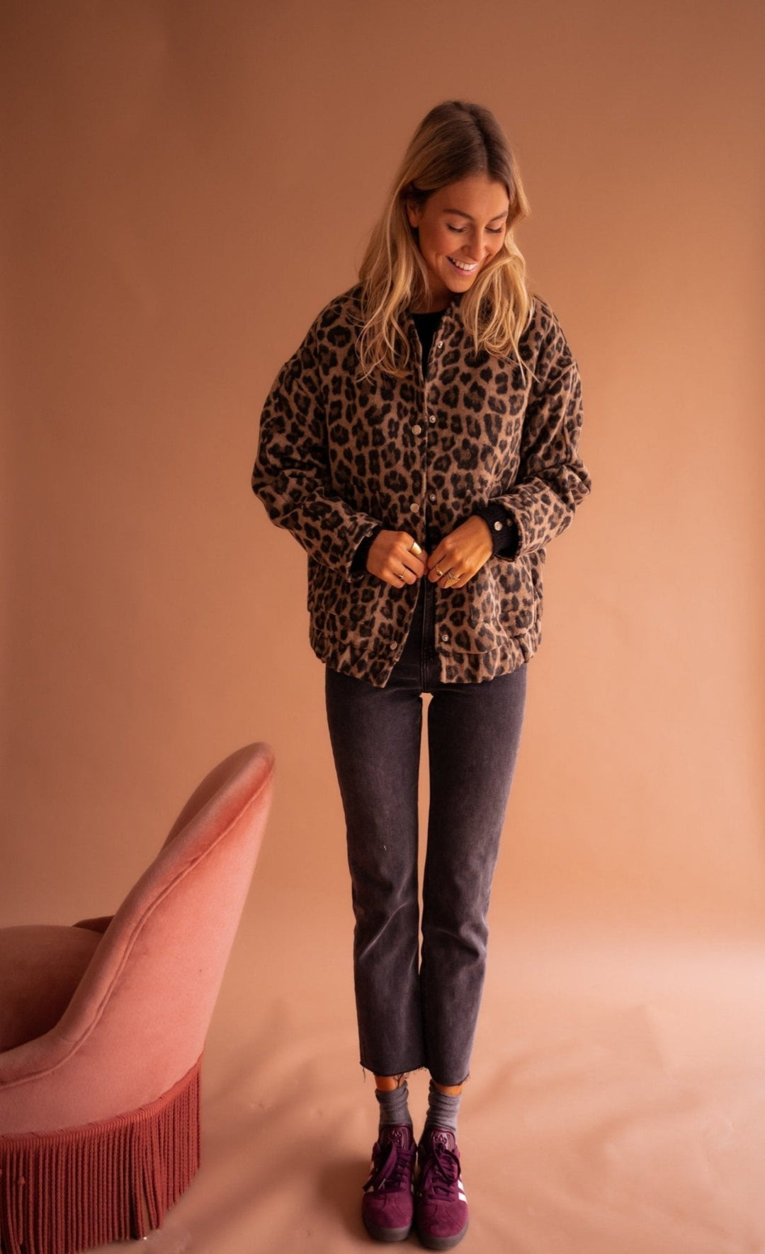 Sienna | Elegant Leopard Print Jacket