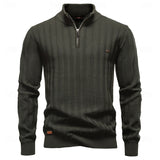 Edwin | Textured Half-Zip Sweater