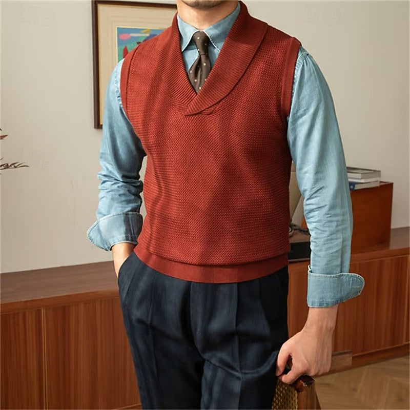 Hugo | Shawl Collar Sweater Vest