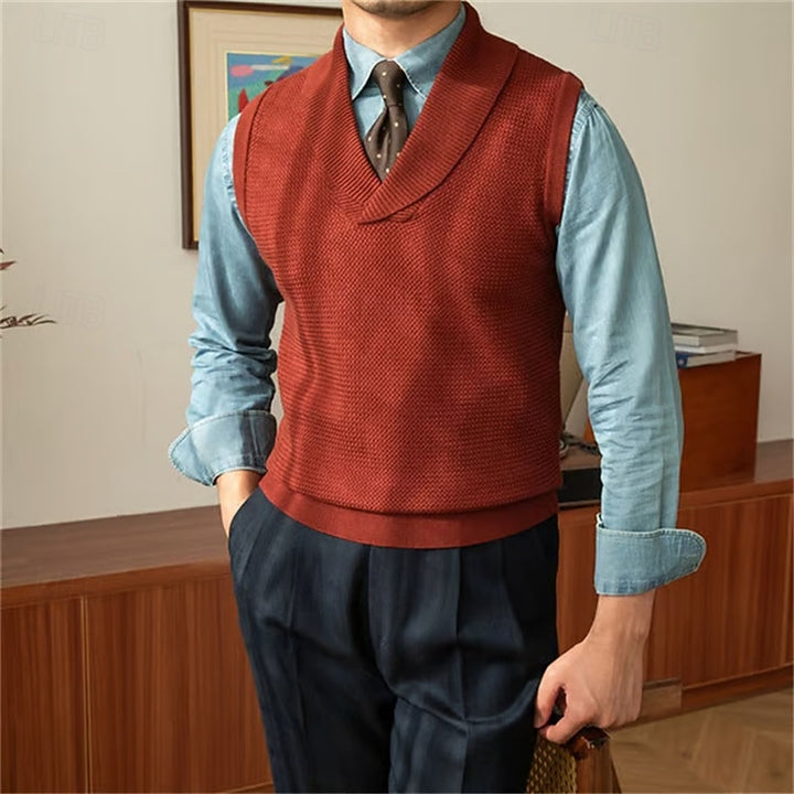 Hugo | Shawl Collar Sweater Vest