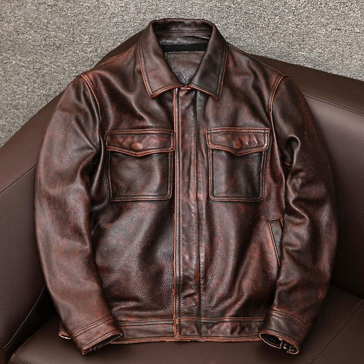 Flynn | Classic Zip-Up Biker Jacket
