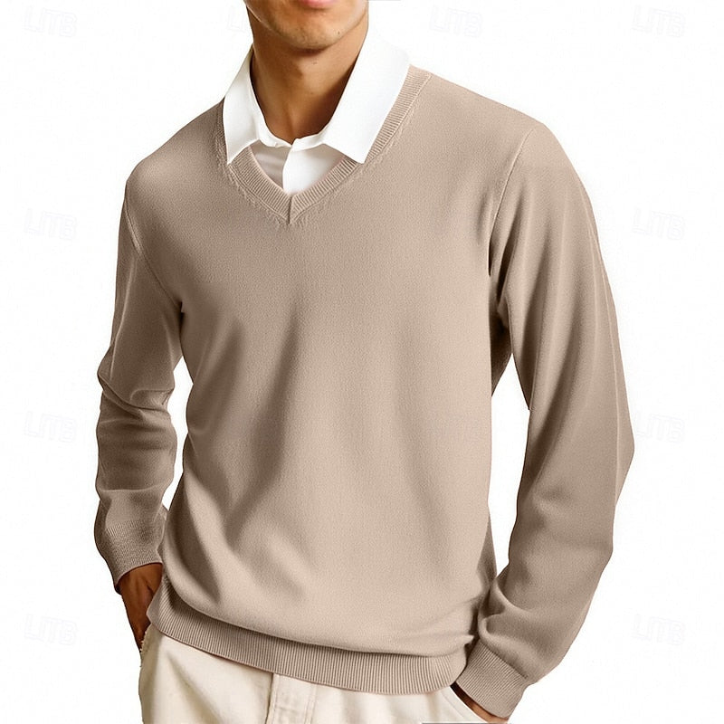Calvin | Refined V-Neck Sweater