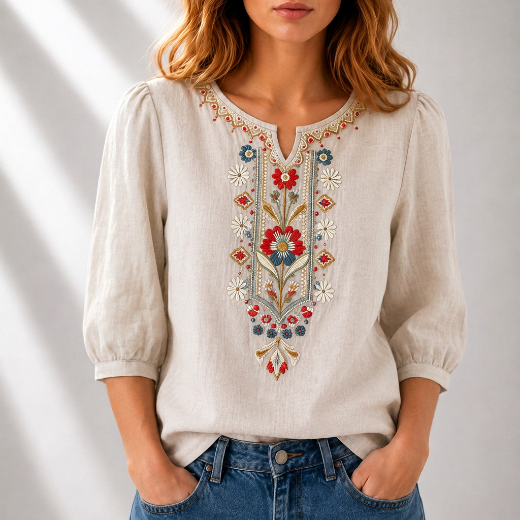 Rosanna | Floral Embroidered Blouse
