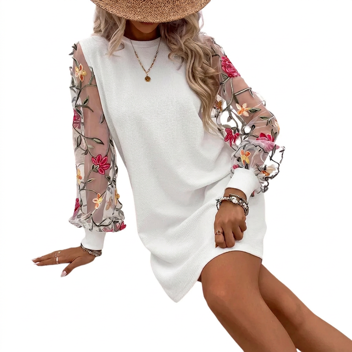 Cecilia | Floral Sleeve Shift Dress