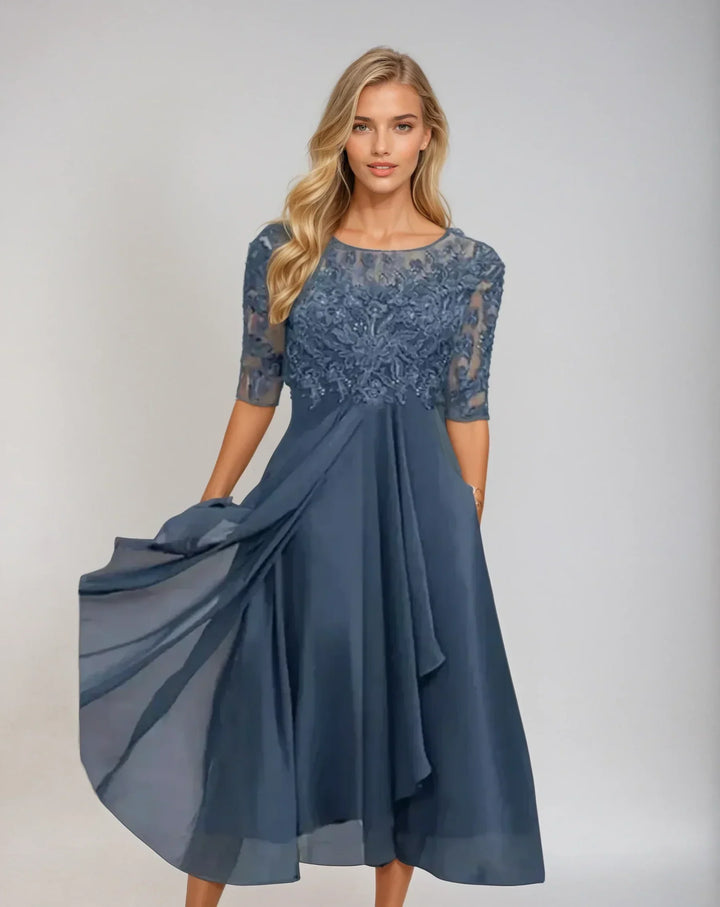 Eleanor | Elegant Lace Midi Dress