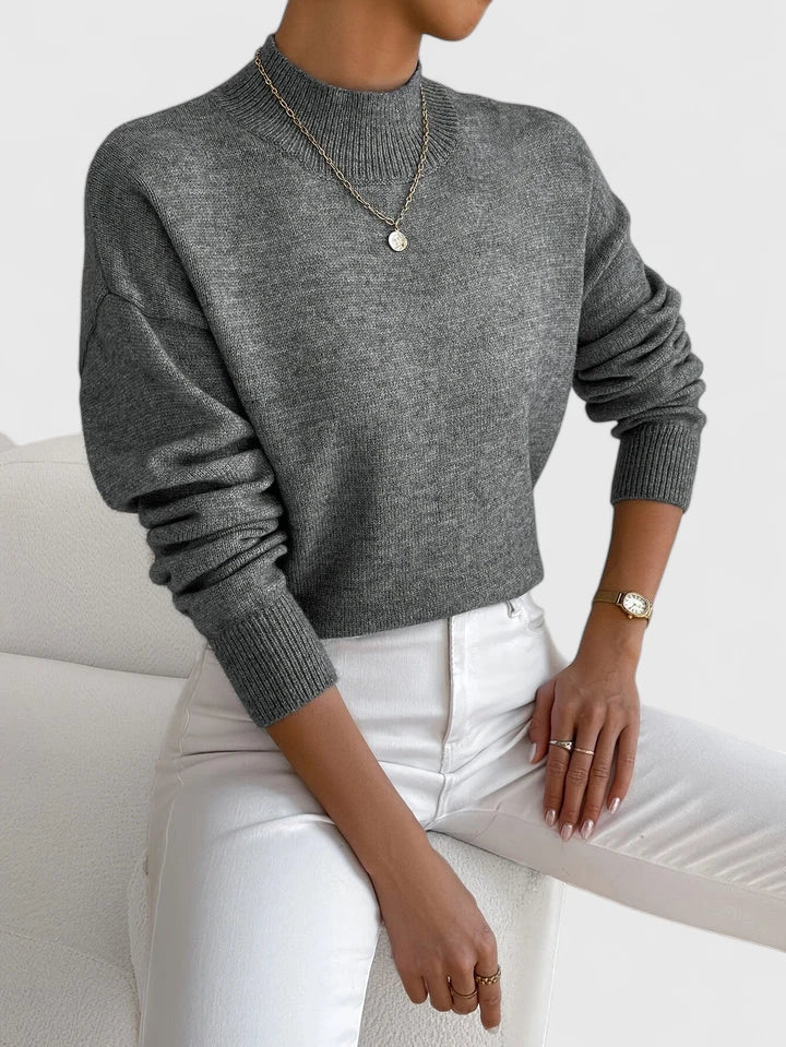 Esme | Elegant Mock-Neck Sweater