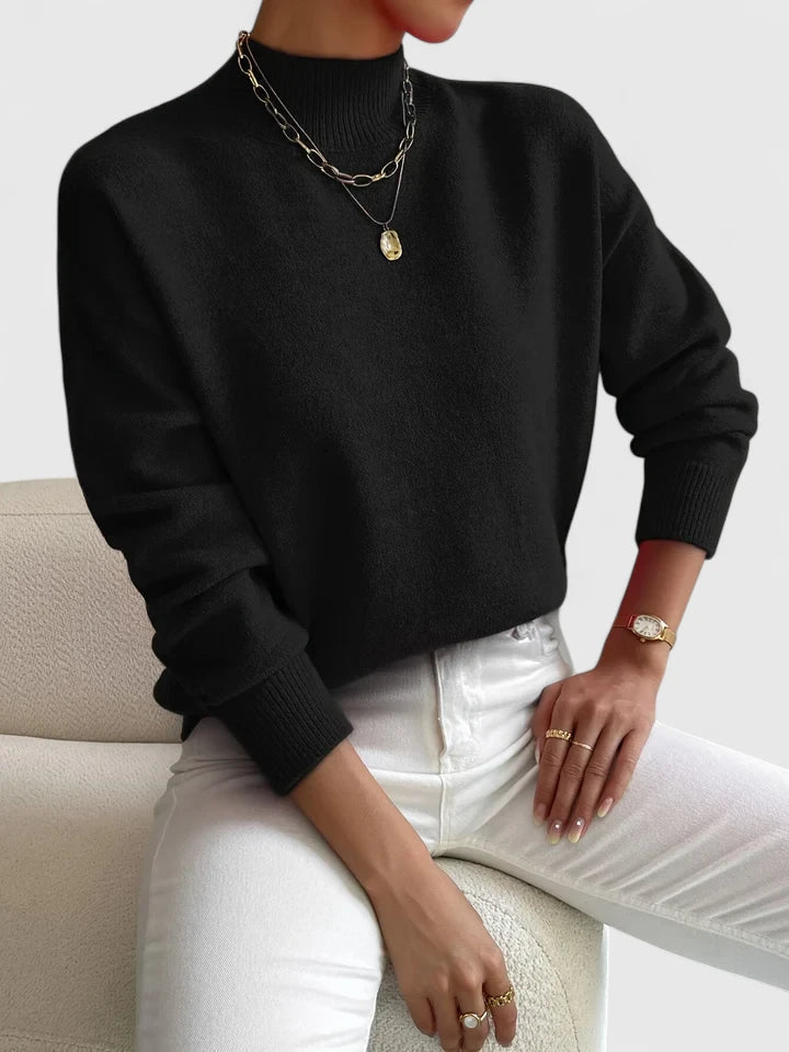 Esme | Elegant Mock-Neck Sweater