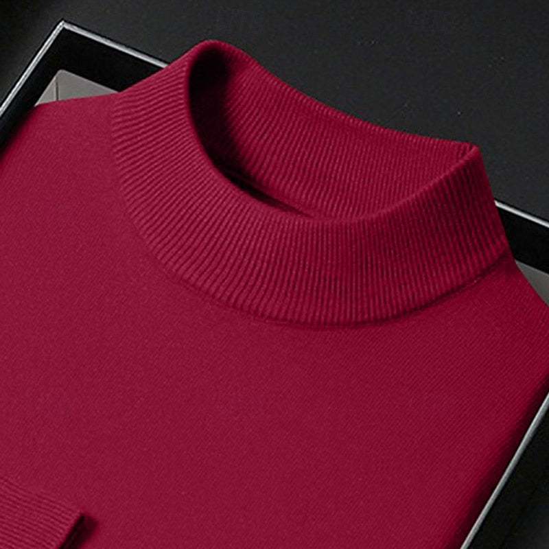 Gavin | Refined Mock Neck Sweater