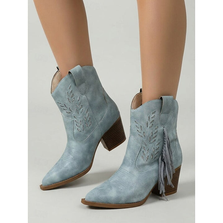 Georgina | Western Tassel Ankle Boots