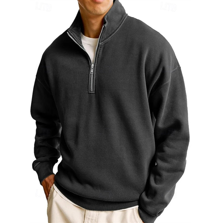 Ashton | Quarter-Zip Stand Collar Sweatshirt