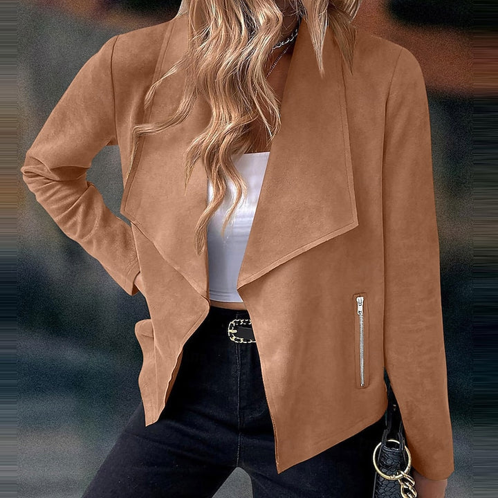 Sloane | Draped Open-Front Jacket