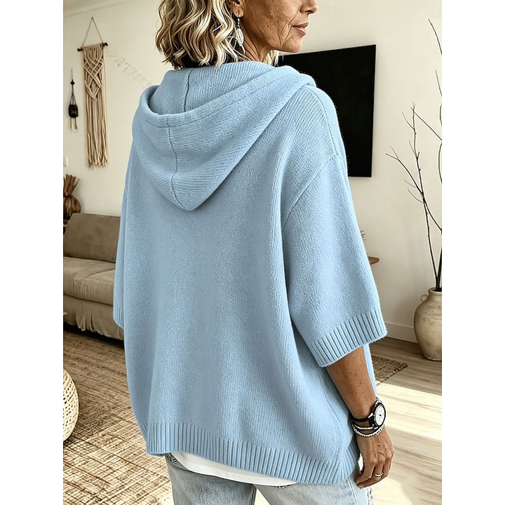 Diane | Relaxed Hooded Knit Pullover