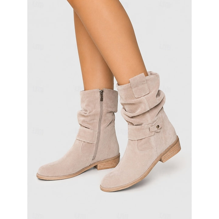 Annika | Slouchy Buckle Ankle Boots