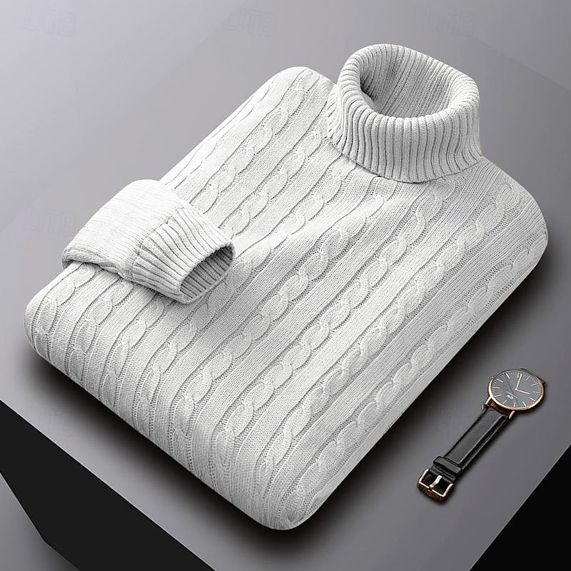 Callan | Cable-Knit Turtleneck Sweater