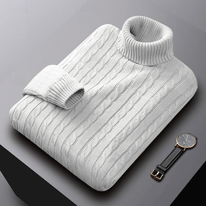Callan | Cable-Knit Turtleneck Sweater