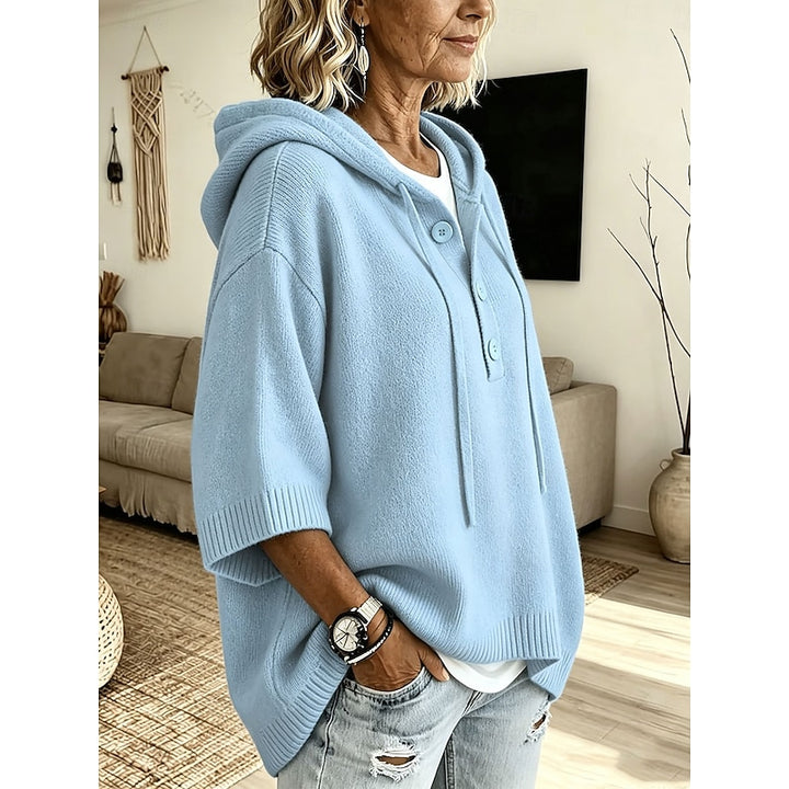 Diane | Relaxed Hooded Knit Pullover