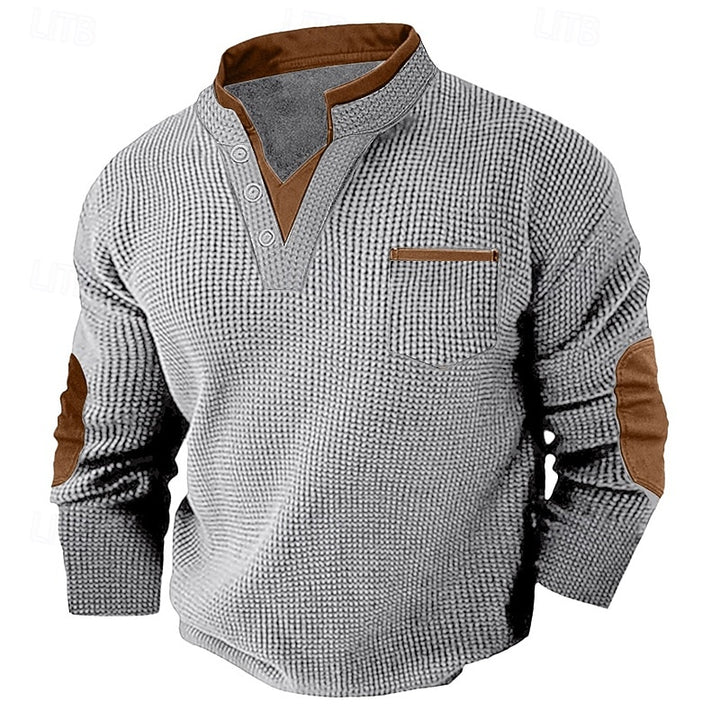 Dexter | Textured Button Henley
