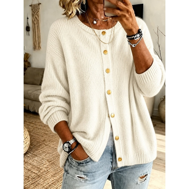 Annette | Soft-Knit Button Cardigan