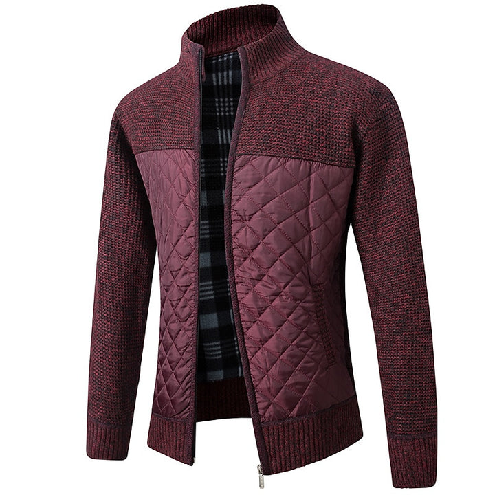 Ambrose | Quilted Full-Zip Cardigan