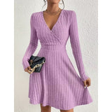 Serena | Elegant Wrap-Front A-Line Dress