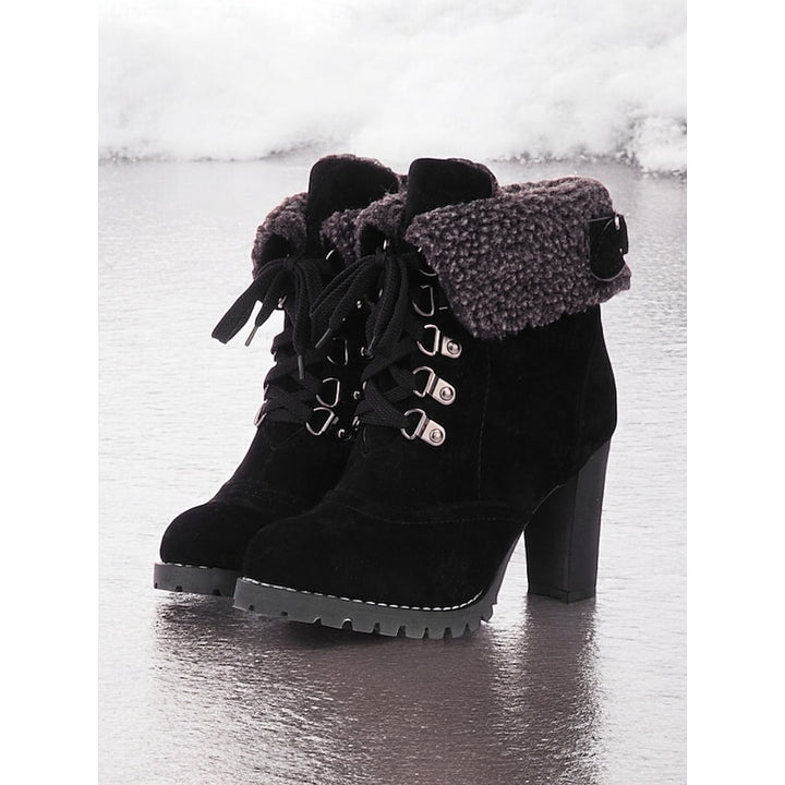 Winifred | Cozy Lace-Up Heeled Ankle Boots