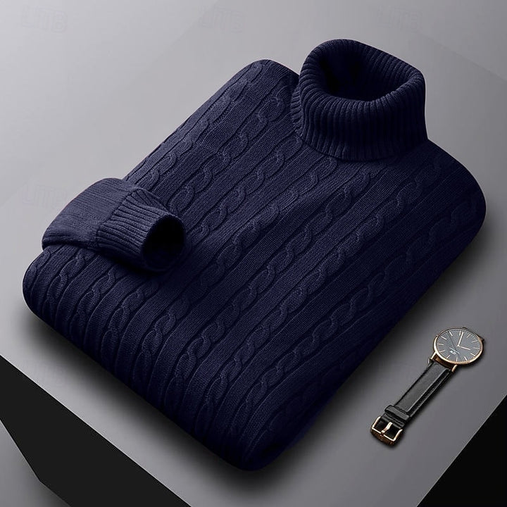 Callan | Cable-Knit Turtleneck Sweater
