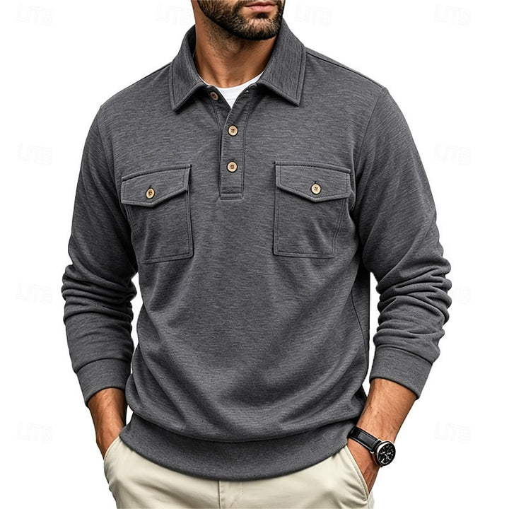 Marshall | Refined Long-Sleeve Polo Shirt