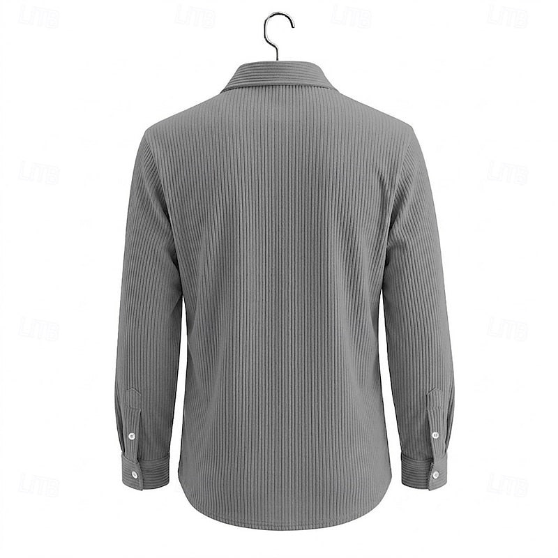 Sawyer | Ribbed Button-Up Shirt