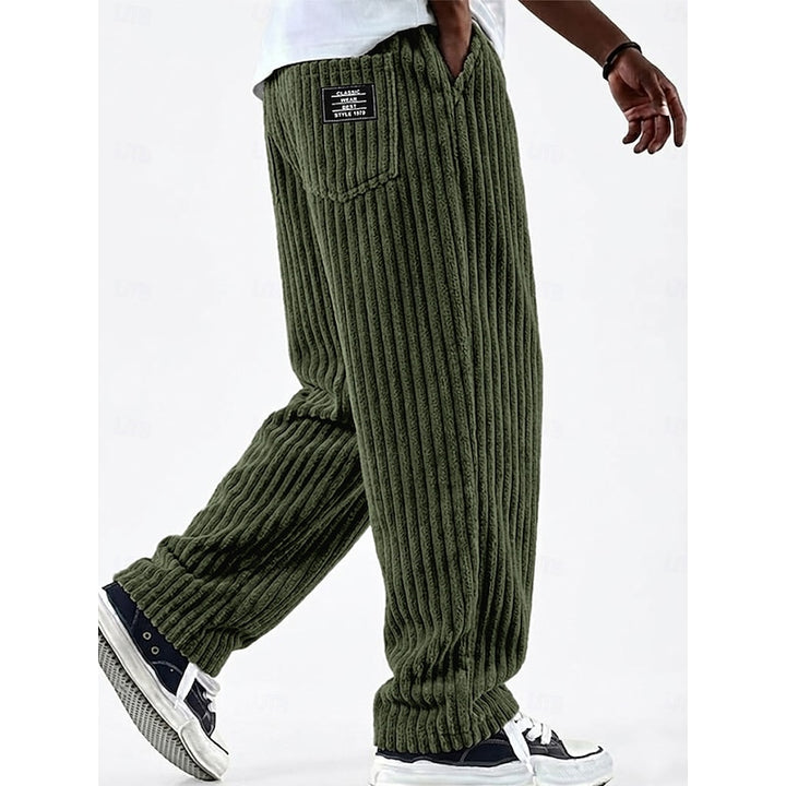 Chandler | Ribbed Straight-Leg Pants