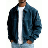 Wade | Ribbed Textured Zip Jacket