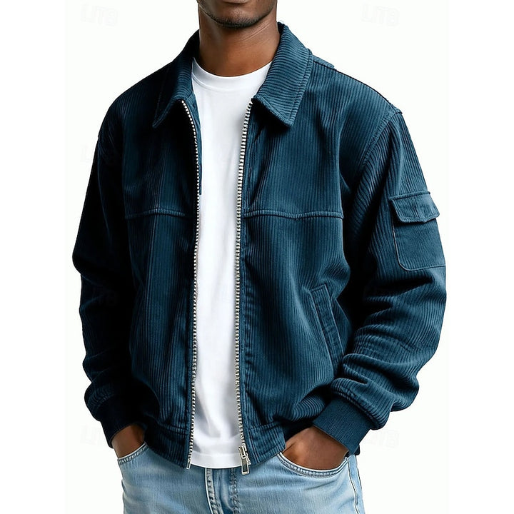 Wade | Ribbed Textured Zip Jacket