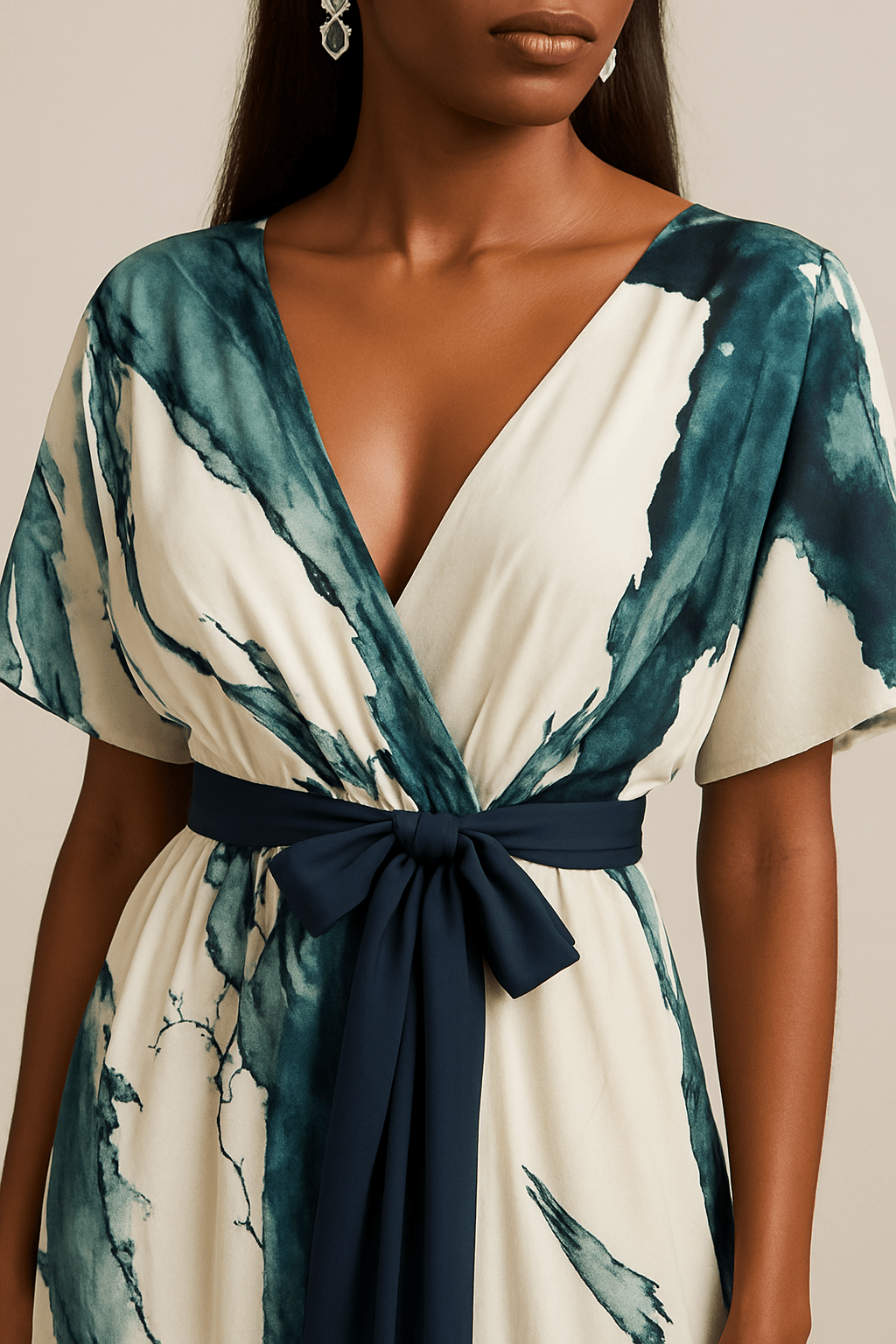 Marissa | Elegant Watercolour Print Dress