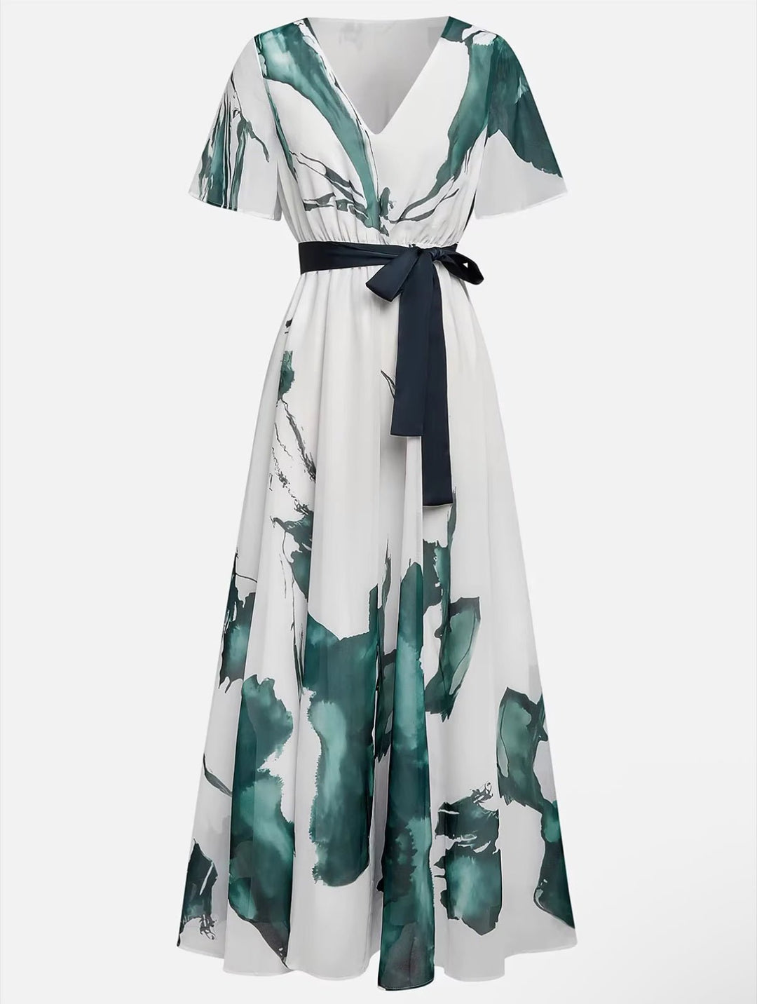 Marissa | Elegant Watercolour Print Dress