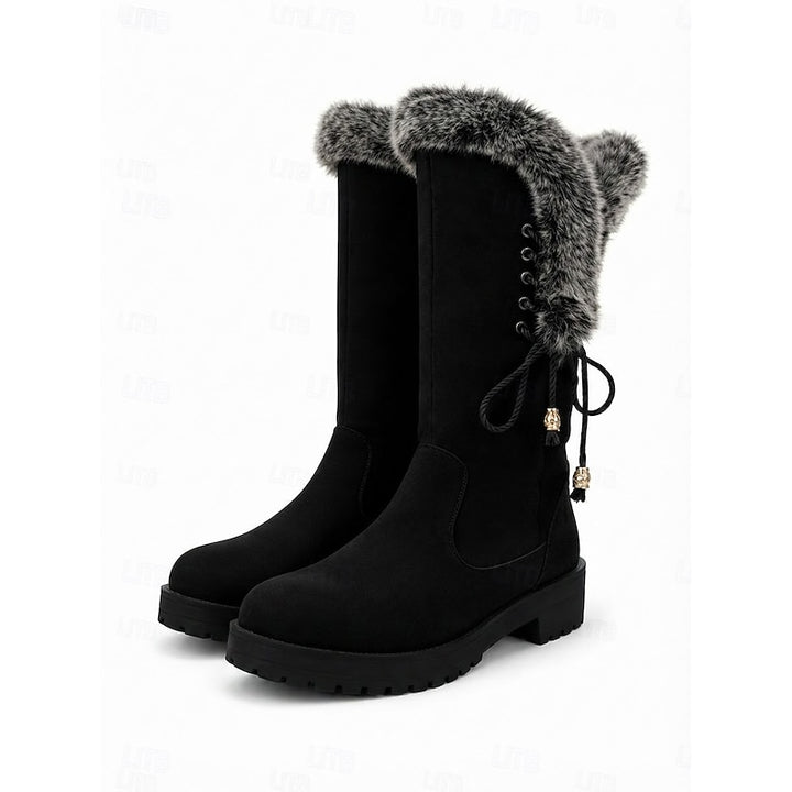 Aurora | Fur-Trimmed Knee-High Winter Boots