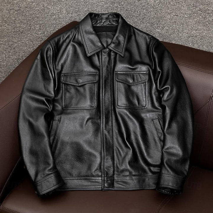 Flynn | Classic Zip-Up Biker Jacket