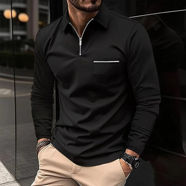 Ashton | Refined Quarter-Zip Polo Shirt