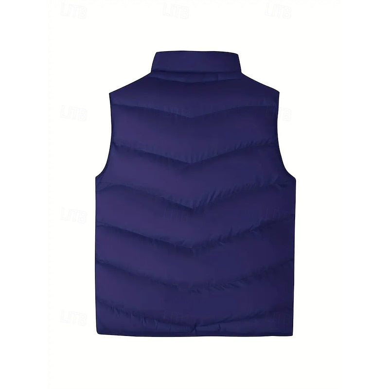 Trevor | Quilted Stand-Collar Vest