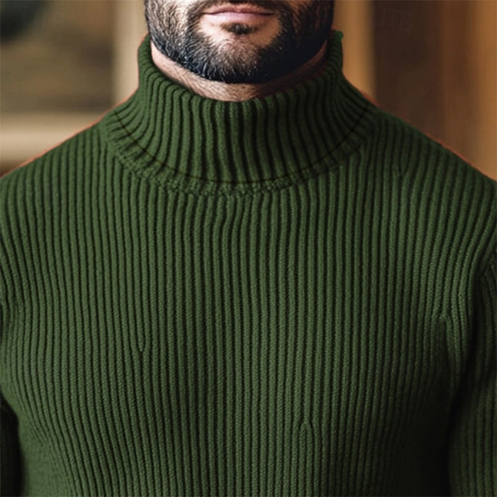 Oscar | Ribbed Turtleneck Sweater