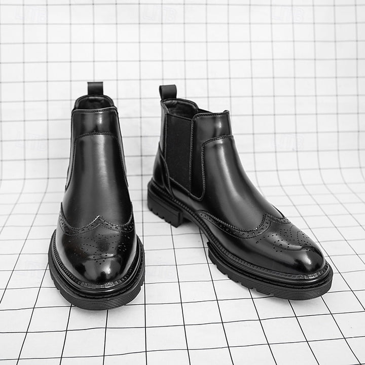 Barnaby | Refined Wingtip Chelsea Boots