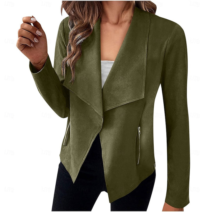 Sloane | Draped Open-Front Jacket