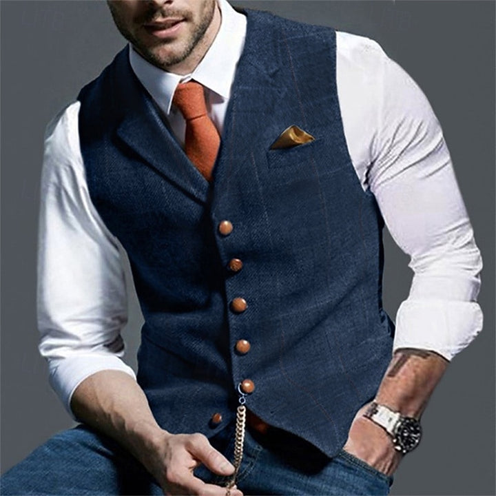 Sinclair | Herringbone Tailored Waistcoat