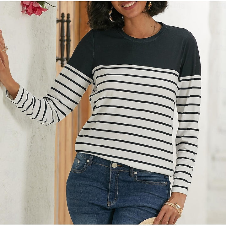Cora | Striped Long-Sleeve Top
