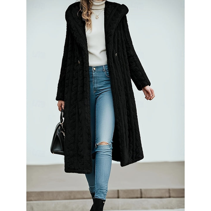 Dahlia | Cozy Hooded Long Coat
